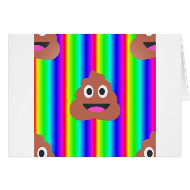 regenboogpoep emoji (Voorkant Horizontaal)