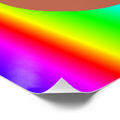 regenboogpoep emoji art poster (Hoek)