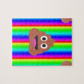 regenboogpoep emoji legpuzzel (Horizontaal)