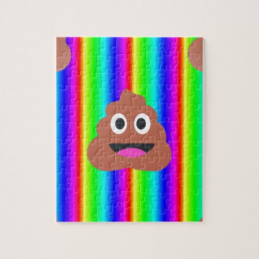 regenboogpoep emoji legpuzzel (Verticaal)