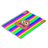 regenboogpoep emoji notitieboek (Linkerzijde)