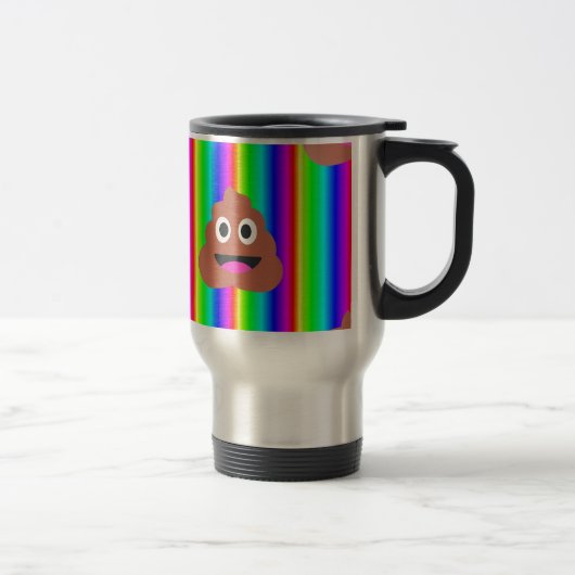 regenboogpoep emoji reisbeker (Rechts)