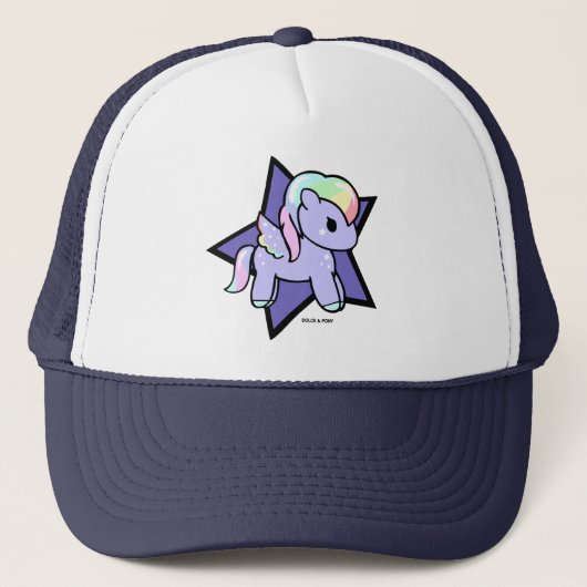 RegenboogPony | Trucker Hat Dolce en Pony Pet (Voorkant)