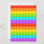 RegenboogPop Het Fidget Speelgoed Birthday Party G Kaart (Achterkant)