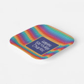 RegenboogPop Het Fidget Speelgoed Pattern Personal Papieren Bordje (Gebogen)