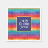 RegenboogPop Het Fidget Speelgoed Pattern Personal Servet (Voorkant)