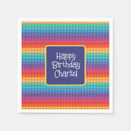 RegenboogPop Het Fidget Speelgoed Pattern Personal Servet