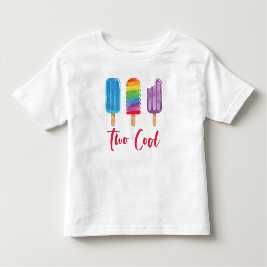 RegenboogPop Twee Koelzomer 2e verjaardag Kinder Shirts (Voorkant)