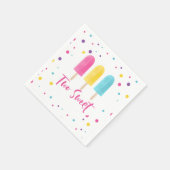 RegenboogPop Twee zoete tweede verjaardag Servet (Hoek)