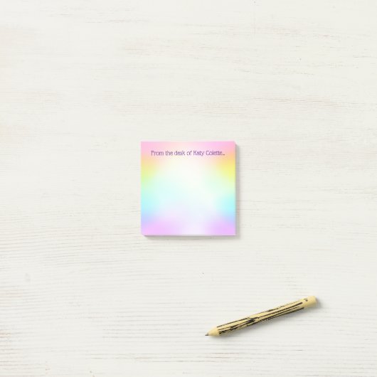 regenboogpost post-it® notes (Op bureau)