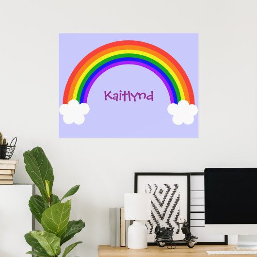  regenboogPoster Poster (Thuiskantoor)