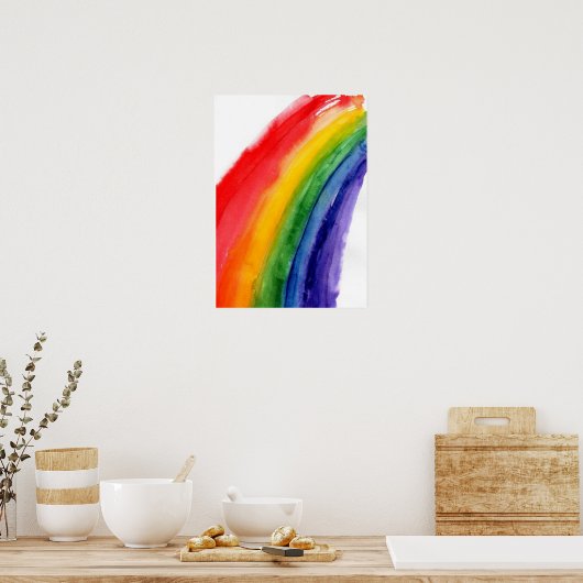 regenboogposter poster (Keuken)