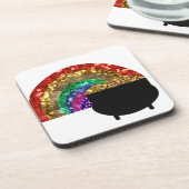 regenboogpot o'goud bier onderzetter (Linkerzijde)