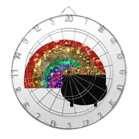 regenboogpot o'goud dartbord (Voorkant)