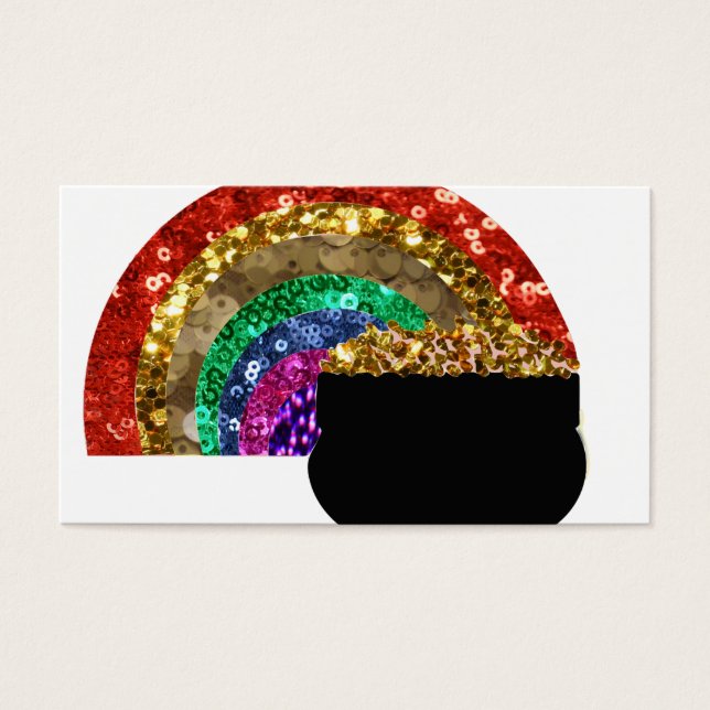 regenboogpot o'goud visitekaartje (Voorkant)