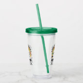 Regenboogpotlood Leraar Waardering, grappige Leraa Acryl Drinkbeker (Links)