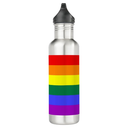 Regenboogpride Flag Liberty Bottle Waterfles (Rechts)