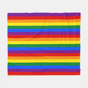 Regenboogpride Fleece Deken