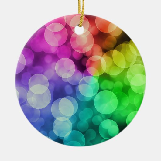 Regenboogpride kerstboomversiering keramisch ornament (Voorkant)