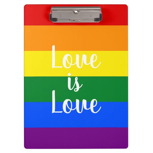Regenboogpride Klembord (Voorkant)