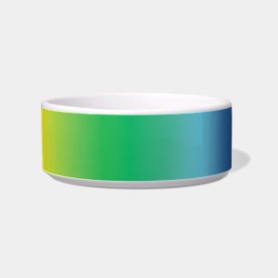 regenboogpride kleuren patroonhond, kat, komkommer voerbakje