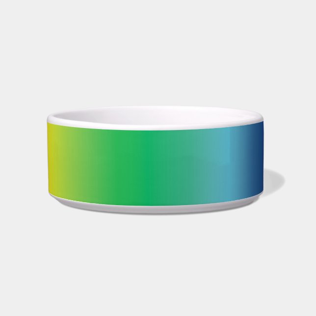 regenboogpride kleuren patroonhond, kat, troep voerbakje (Voorkant)