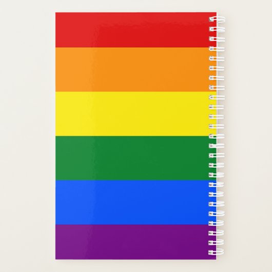 Regenboogpride - planner (Achterkant)