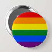 Regenboogpride - ronde button 4,0 cm (Voorkant /achterkant)