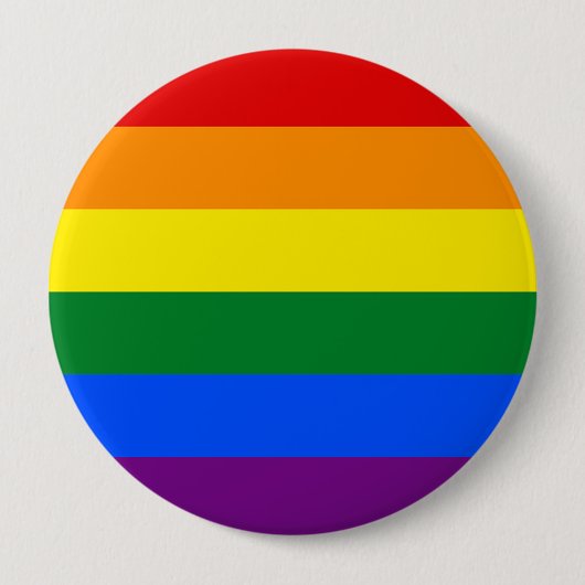 Regenboogpride - ronde button 4,0 cm (Voorkant)