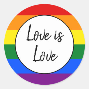 Regenboogpride Ronde Sticker