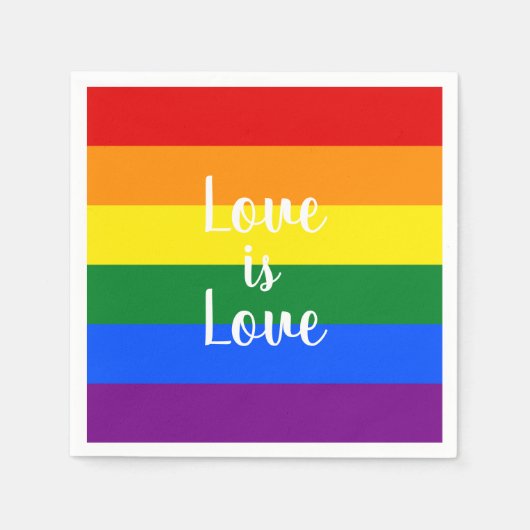 Regenboogpride - servet (Voorkant)