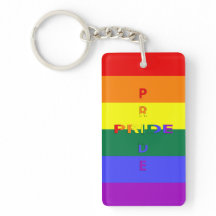Regenboogpride Sleutelhanger (dubbelzijdig)