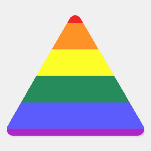 Regenboogpride Vlag sticker (Voorkant)