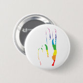 regenboogpride vredesbord ronde button 5,7 cm (Voorkant /achterkant)