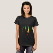 regenboogpride vredesbord t-shirt (Voorkant volledig)
