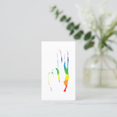 regenboogpride vredesbord visitekaartje (Staand voorkant)
