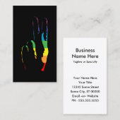 regenboogpride vredesbord visitekaartje (Voorkant / Achterkant)