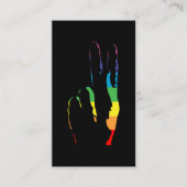 regenboogpride vredesbord visitekaartje (Voorkant)