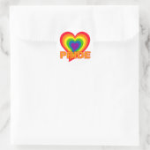 Regenboogpridestickers Ronde Sticker (Tas)