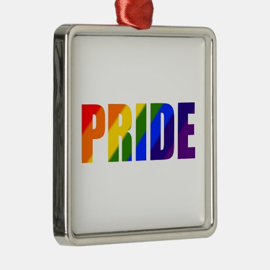 regenboogprideversiering metalen ornament (Rechts)