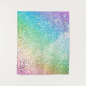 Regenboogprinses Glitter #5 (Faux Glitter) #glimme Wandkleed (Voorkant)
