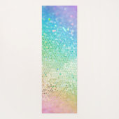 Regenboogprinses Glitter #5 (Faux Glitter) #glimme Yogamat (Achterkant)