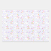 Regenboogprinses Unicorn Party wrapping Paper (Voorkant)