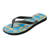 Regenboogprint Flip Flops (Schuin)