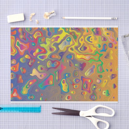 Regenboogprisma water laat tissuepapier vallen (Craft)