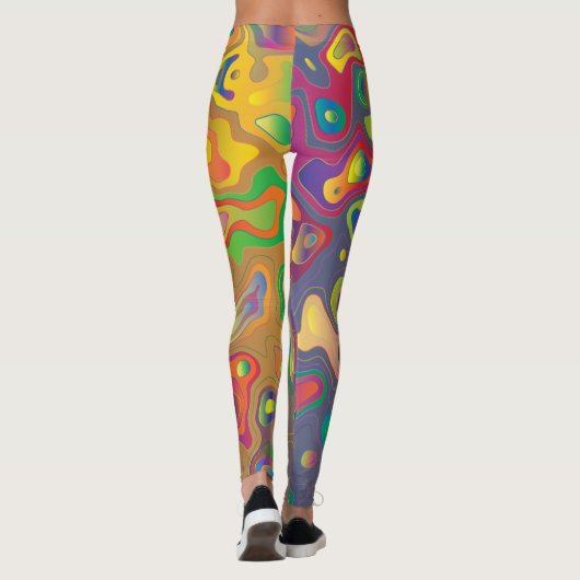 Regenboogprisma waterdruppels leggings (Achterkant)