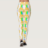 regenboogpuke emoji leggings (Achterkant)