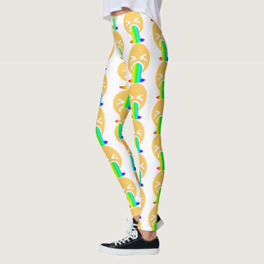 regenboogpuke emoji leggings (Links)