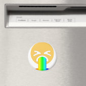 regenboogpuke emoji magneet (Insitu (Vaatwasser))