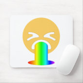 regenboogpuke emoji muismat (Met muis)
